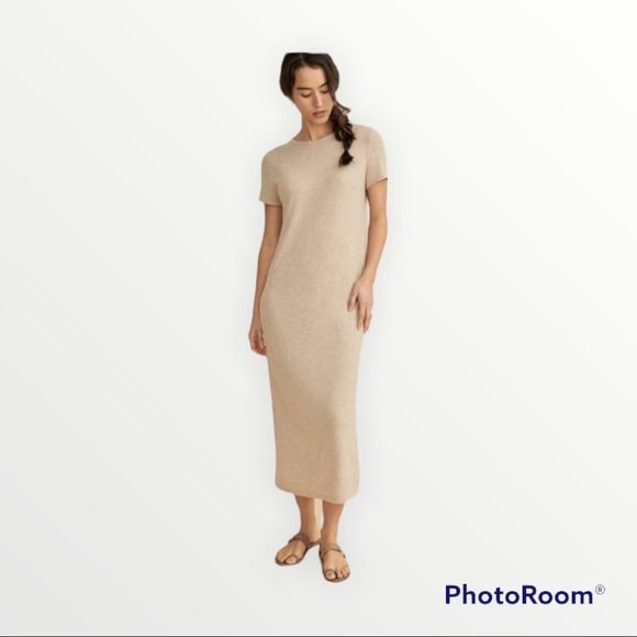 Madewell Minimalist Tan Maxi Dress. Size Small - Picture 1 of 8